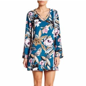 Floral print shirt dress NWOT Medium